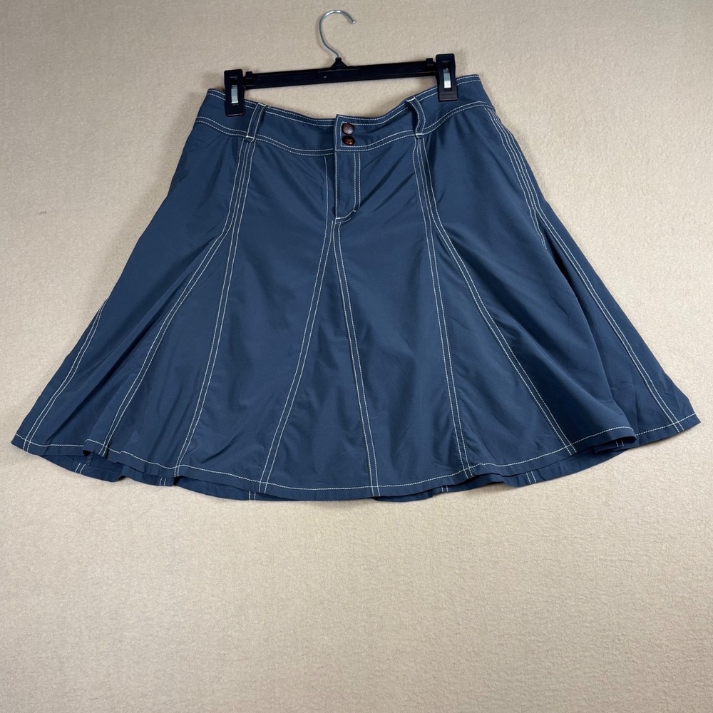 Athleta Blue Gray Contrast Stitch Active Skort Style 683764 Size Tag Removed